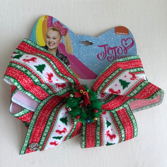 Unicorns and Trees Bow with center Wreath - Picture 1 of 4